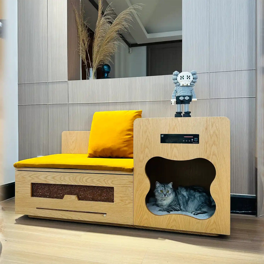 Cat-Fun Mansion Shoe-Changing Stool