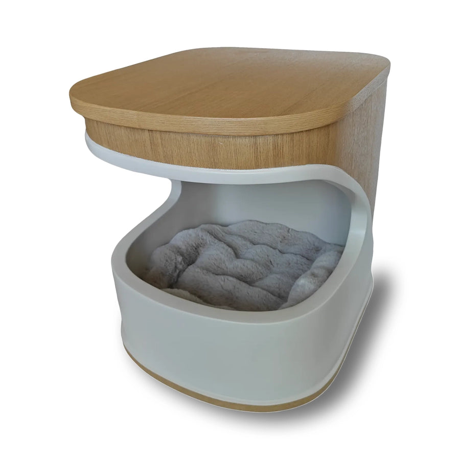 Bird Nest Side Table — A side table and cat nook in one