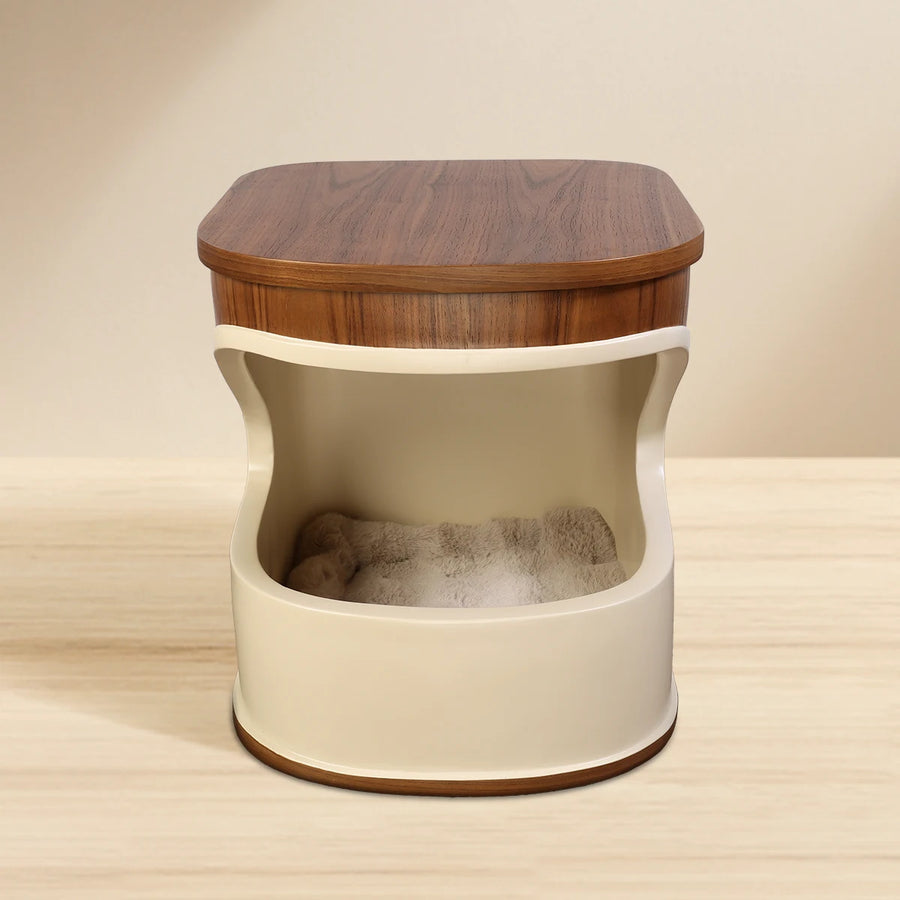 Bird Nest Side Table — A side table and cat nook in one