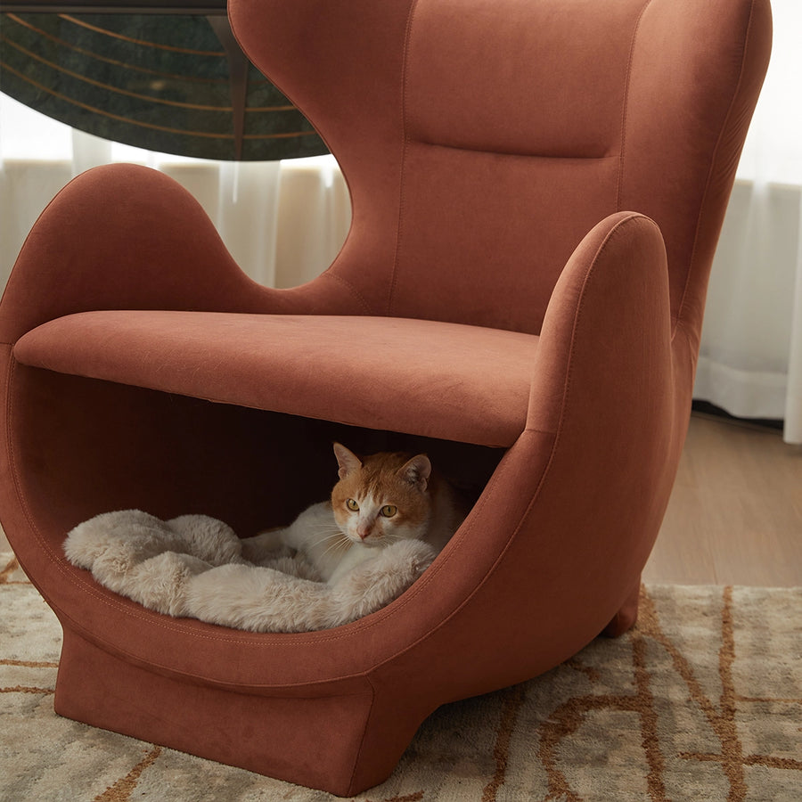 Whale-Shark Lounge Chair — A lounge chair made for you and your cat