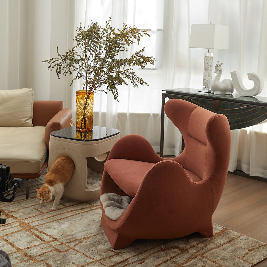 Whale-Shark Lounge Chair — A lounge chair made for you and your cat