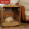 Cozy Pet Pod Side Table — A side table and cozy retreat for your pet.